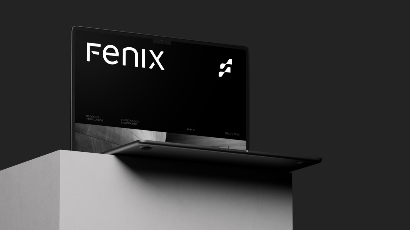 Mockup digital do projeto Fenix