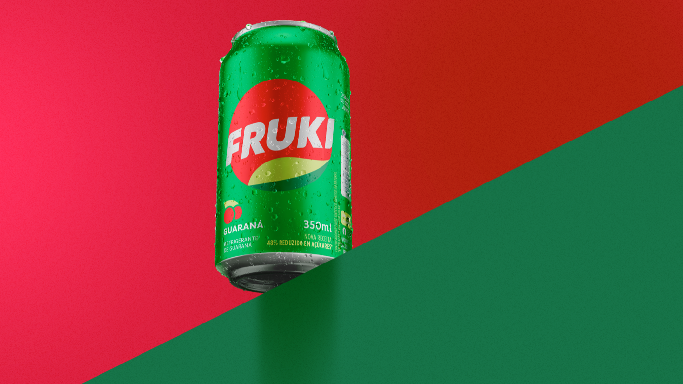 Mockup de embalagem do projeto Fruki